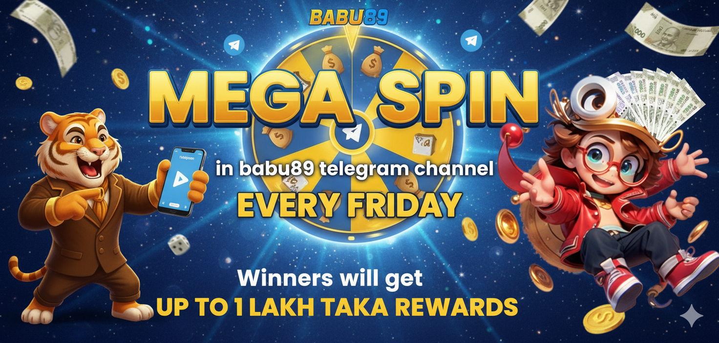 Mega spin rewards - Spin daily and win exciting prizes at Babu89
